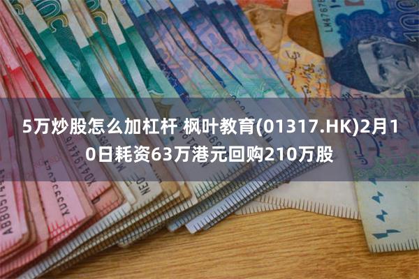 5万炒股怎么加杠杆 枫叶教育(01317.HK)2月10日耗资63万港元回购210万股